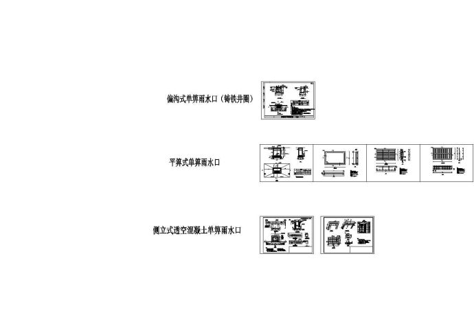 各种雨水口对比（立篦式、平篦式、偏沟式）_图1