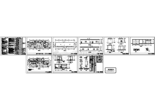 [广东]小型水厂全套施工CAD图-图一