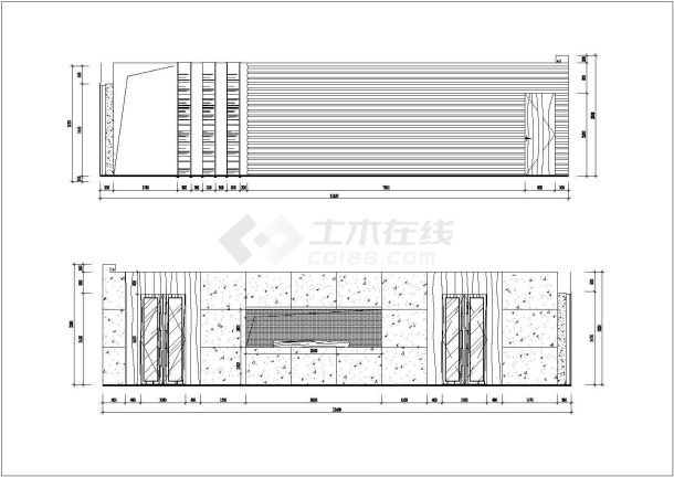 [杭州]某四星级酒店桑拿部装修图桑拿包厢CAD大样室内设计图纸-图一