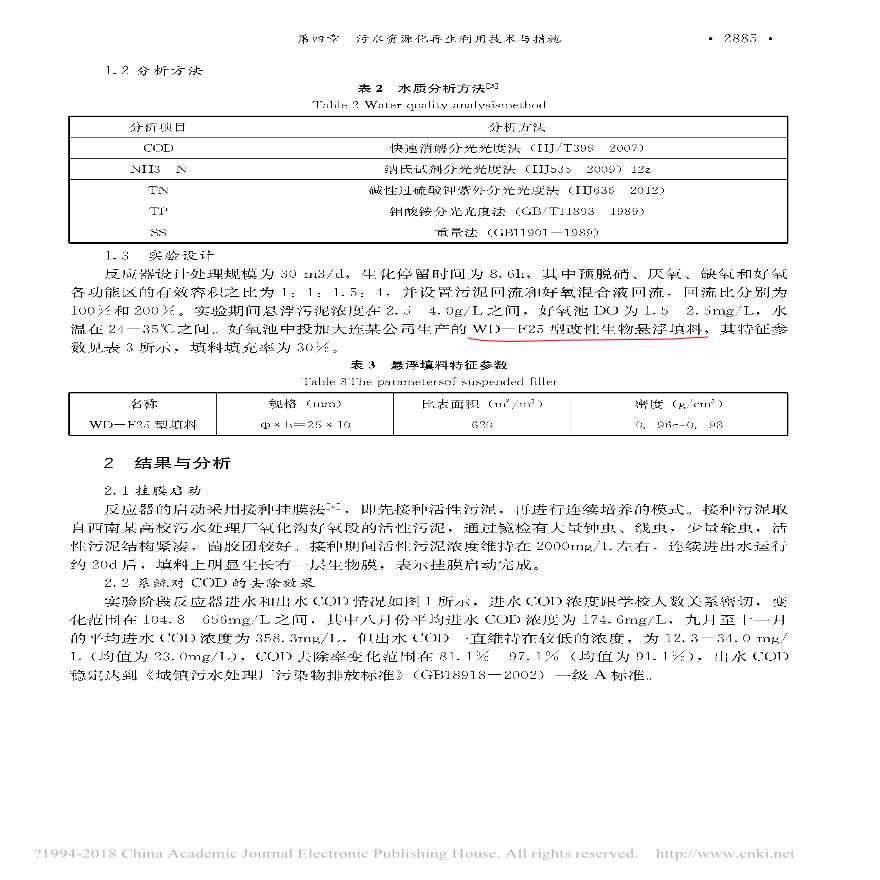 给排水专业论文-A3_O-MBBR组合工艺对生活污水处理效果研究-图二