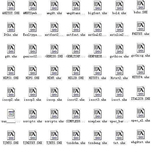 autocad字体库 2011最新整理下载_图1