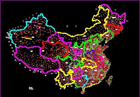强大的中国地图CAD完整版下载