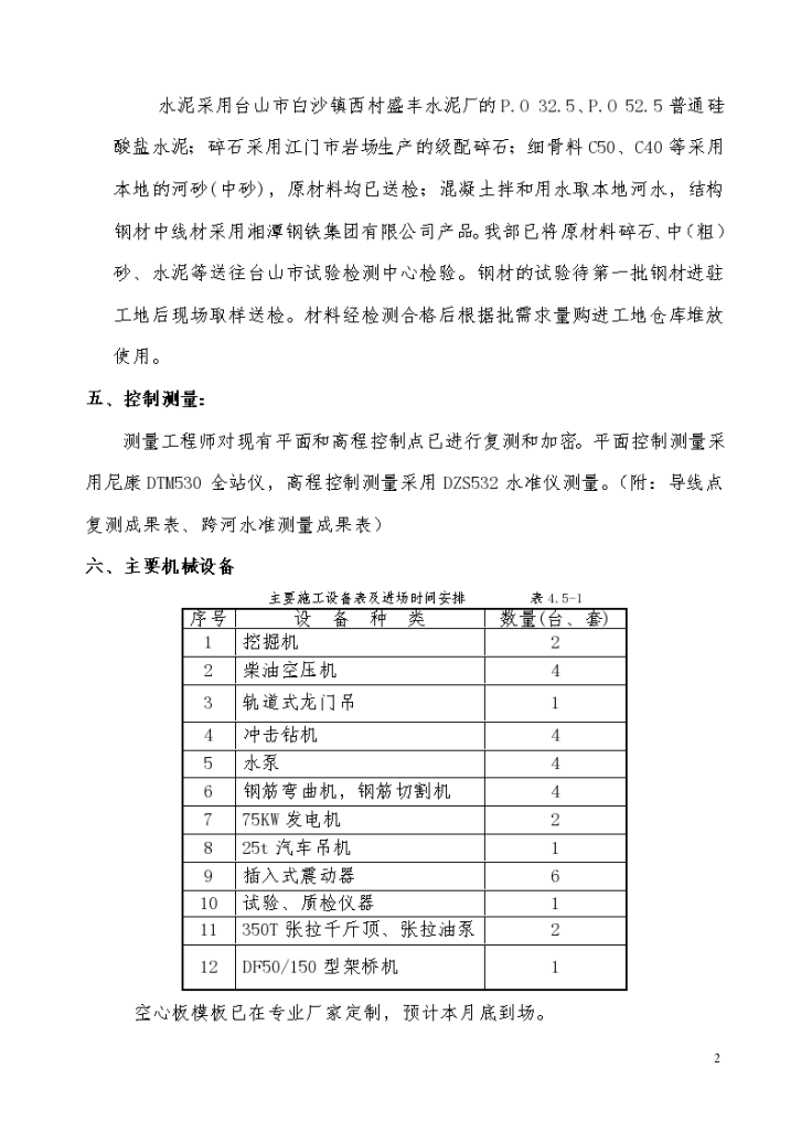 南安路K0+377空心板中桥 施工组织设计-图二