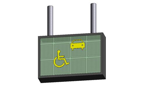 无障碍标志牌-停车位-双吊式_图1