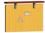 无障碍标志牌-停车位-顶挂式图片1