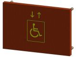无障碍标志牌-电梯-平挂式图片1