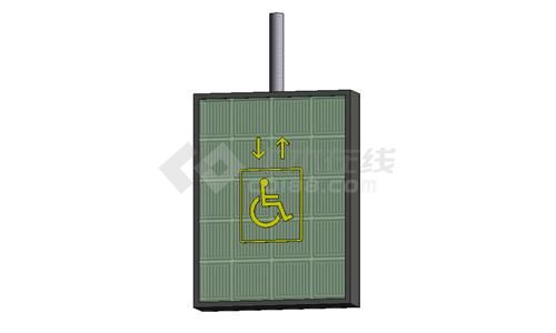 无障碍标志牌-电梯-单吊式