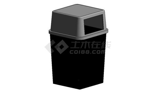 垃圾桶-塑料-方形001