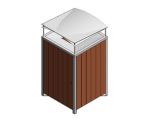 垃圾桶-木制金属-方形图片1