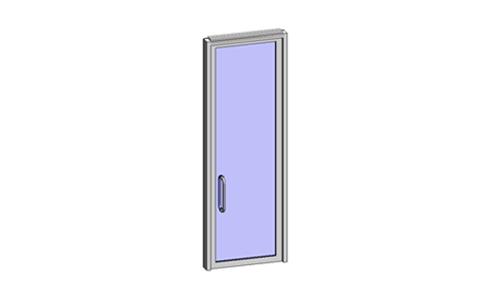 平开门-铝合金单扇玻璃门