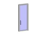 平开门-铝合金单扇玻璃门图片1