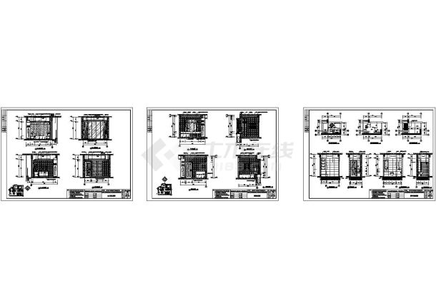 某庄重大方风格住宅室内装修设计cad全套施工图（含制图规范，含效果图）-图二
