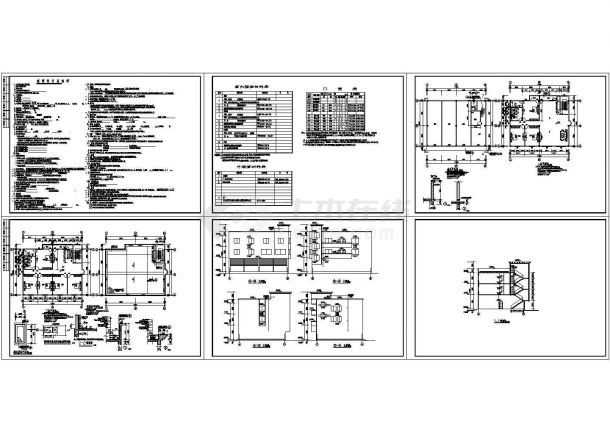 740平米3层框架结构建筑设计CAD施工图-图一