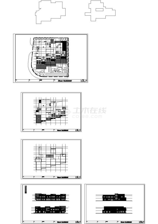 6班双层社区幼儿园建筑设计CAD施工图-图一