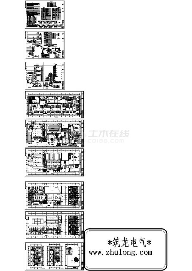 [沈阳]某大型商业与办公综合楼全套电气施工图纸-图一