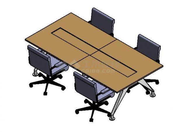 家具-3D-系统家具-会议桌椅组合 2