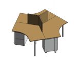 家具-3D-系统家具-办公桌椅组合 1图片1