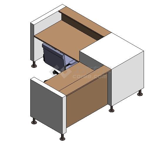 家具-3D-系统家具-前台组合