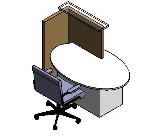 家具-3D-系统家具-紧凑型前台