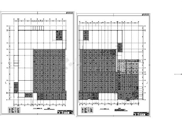 单层雅马哈电子厂房建筑施工cad图，共三张-图二