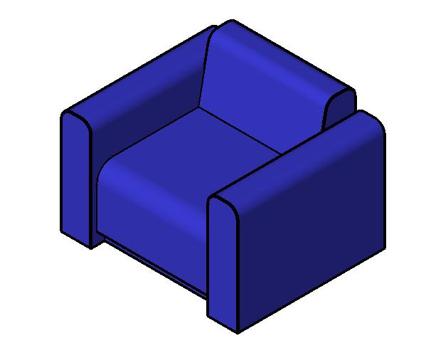 家具-3D-沙发-单人沙发3_图1