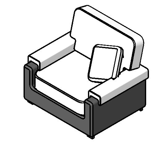 家具-3D-沙发-单人沙发7_图1