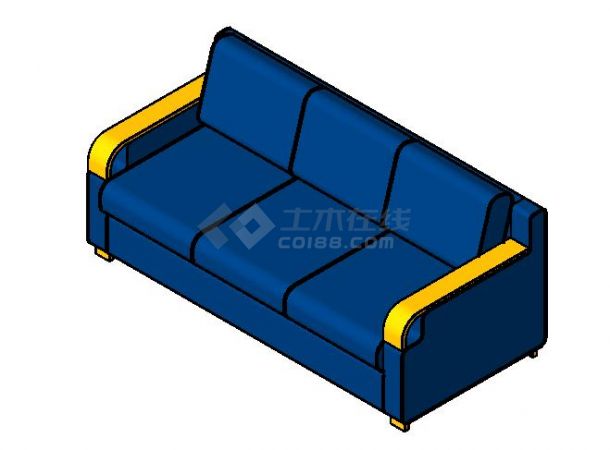 家具-3D-沙发-三人沙发3