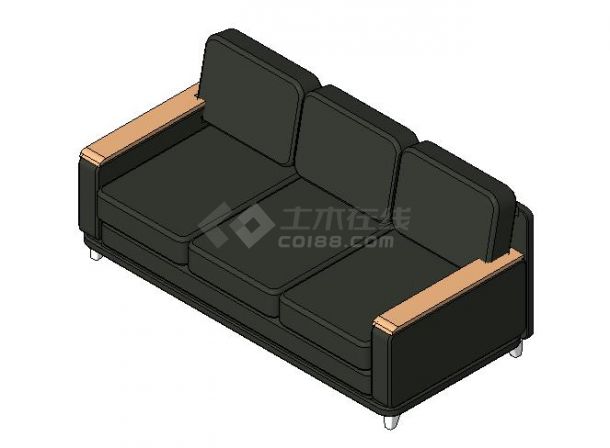 家具-3D-沙发-三人沙发1
