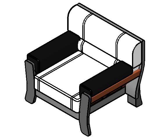 家具-3D-沙发-单人沙发8_图1