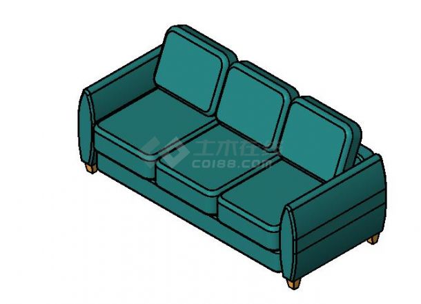 家具-3D-沙发-三人沙发4