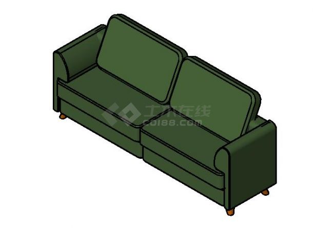 家具-3D-沙发-双人沙发2