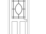  门-普通门-平开门-单扇-单嵌板镶玻璃门6图片1