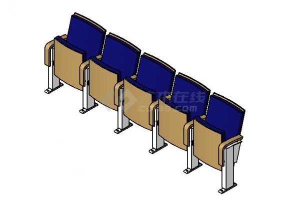 家具-3D-桌椅-椅子-排椅-剧院座椅 1