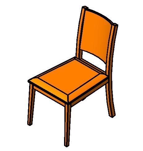 家具-3D-桌椅-椅子-餐椅 2