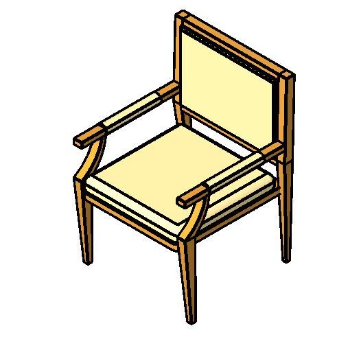 家具-3D-桌椅-椅子-餐椅 11