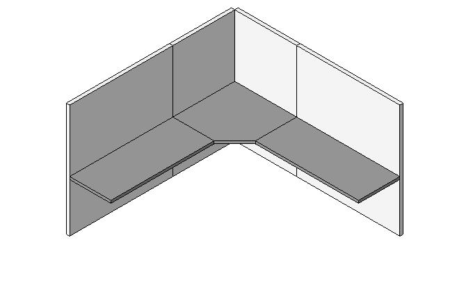 家具-3D-桌椅-桌子-办公桌-L 型