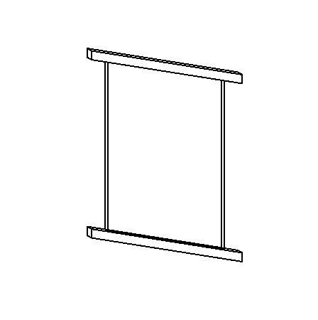 普通栏杆玻璃嵌板 1
