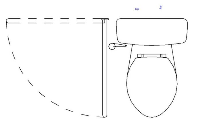  卫浴无障碍卫浴-无障碍马桶-2D-3D_图1