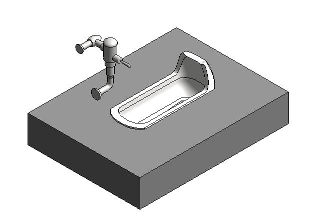  卫浴-常规卫浴-蹲便器1-3D