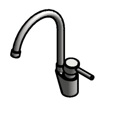  卫浴-常规卫浴-水龙头-厨房用水龙头-3D_图1