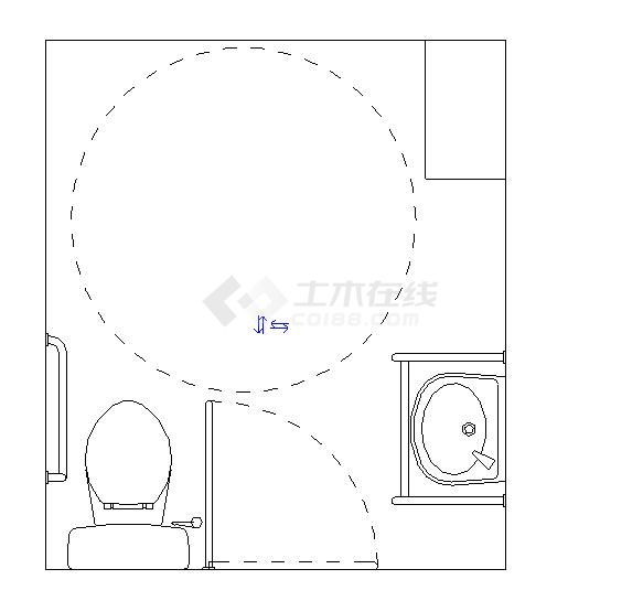  卫浴无障碍卫浴-无障碍卫生间组合-2D-3D