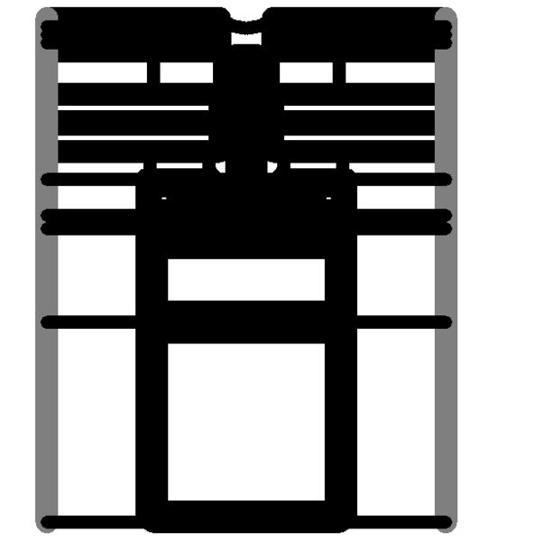 详图项目-Div02-门和窗-隐框天窗-隐框 - 无开启 - 中间 -方钢_图1