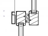 详图项目-Div02-门和窗-木质门-木包推拉门 - 连接头 - 剖面图片1