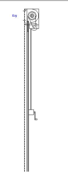 详图项目-Div02-门和窗-专用门-带曲柄的卷帘门 - 剖面_图1