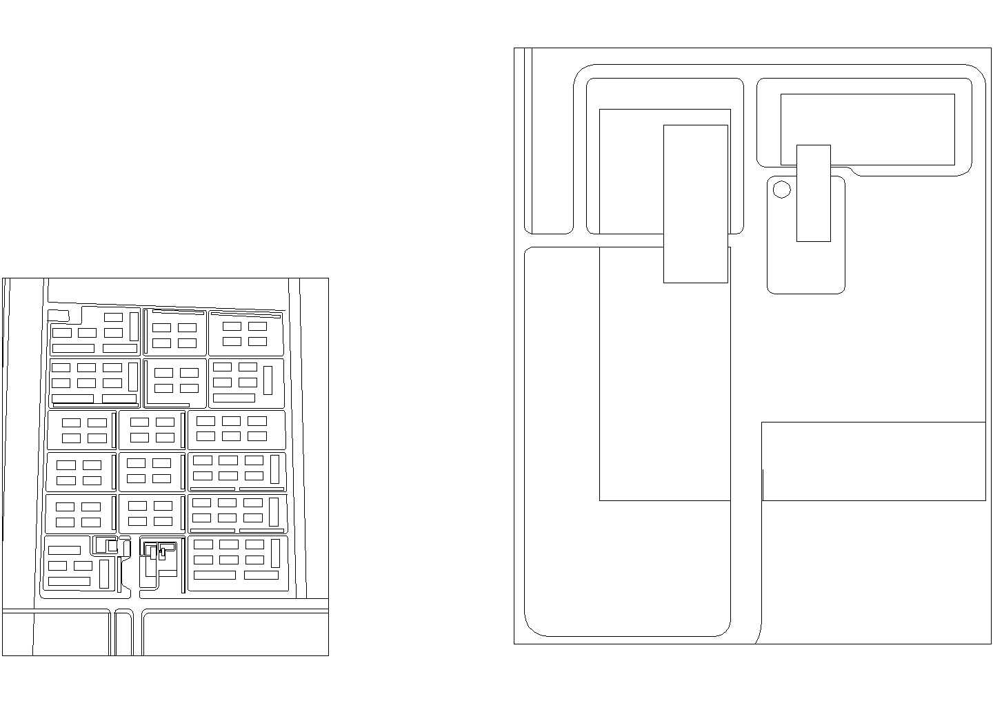 四层青浦工业园加工区综合楼方案设计cad图，共七张