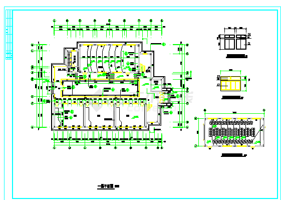 保定市某高等学院6层框架结构教学楼全套建筑设计CAD图纸-图一