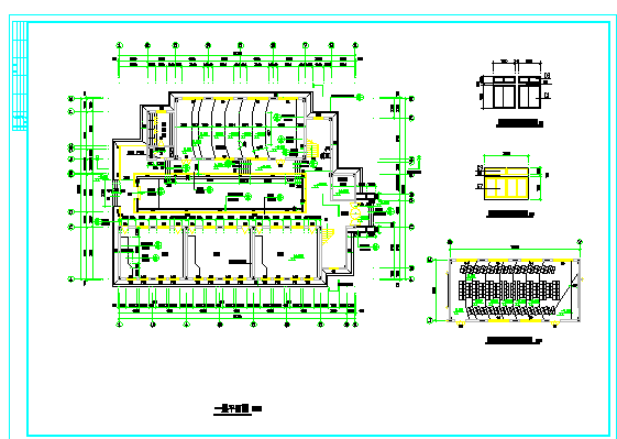 保定市某高等学院6层框架结构教学楼全套建筑设计CAD图纸_图1