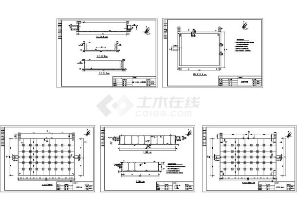 垃圾渗滤液处理SBR和ASBBR池结构设计cad图纸-图一