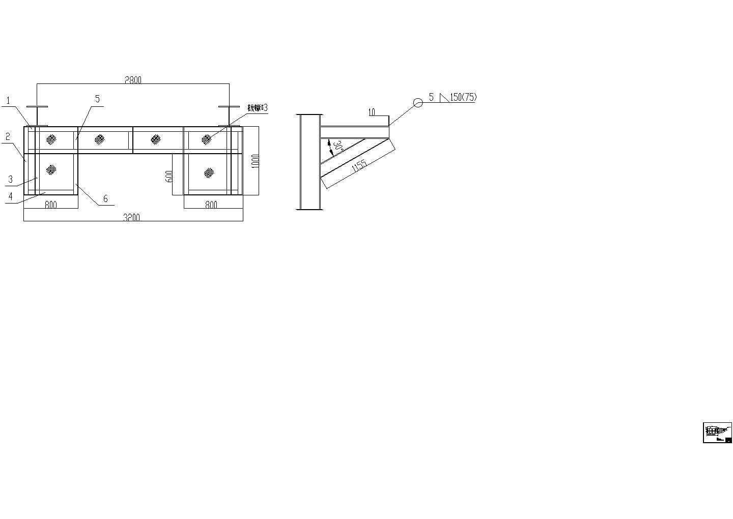 某机械厂的钢梯与平台详图（含料仓计算），共10张