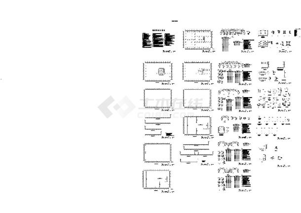 某大型工业厂房结构详细cad设计施工图纸-图一